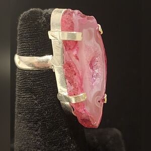 Solar Quartz Druzy Ring 🤎